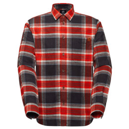 Herrenhemd Mammut Trovat Longsleeve Shirt Men schwarz/rot 00807 black-mammut red
