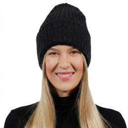 Damenmütze Sherpa Anna schwarz black 7719.VGX