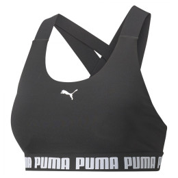 Sport-BH Puma Mid Impact Feel it Bra schwarz/weiß black