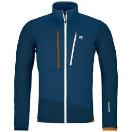 Herren-Sweatshirt Ortovox Fleece Grid Jacket M dunkelblau deep ocean