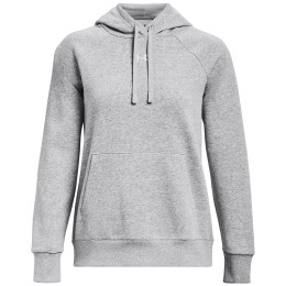 Damen-Sweatshirt Under Armour Rival Fleece Hoodie grau Mod Gray Light Heather / / White