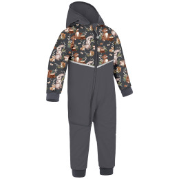 Kinder-Skianzug Unuo Batolecí softshellová kombinéza Fleec braun