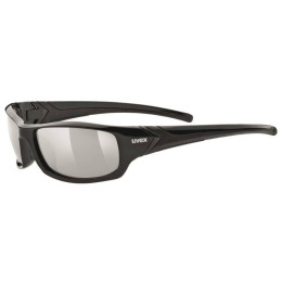 Sonnenbrille Uvex Sportstyle 211 schwarz Black/Silver