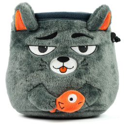 Kreidebeutel YY VERTICAL Chalk Bag Animal dunkelgrau CAT Grey
