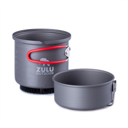Outdoor-Kochgeschirr Zulu Inja Plus grau/rot