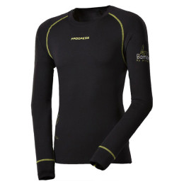 Herren-Thermoshirt Progress Termotriko E NDR 28DA dl.r. (2 (2016) schwarz Black/GreenStitching