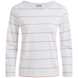 T-Shirt Craghoppers Katitia Long Sleeved Top weiß RedSndstnStp