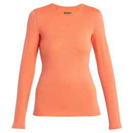 Damen-T-Shirt Icebreaker W's 200 Oasis LS Crewe orange Tang
