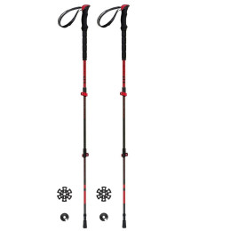 Trekkingstöcke Ferrino Nuptse schwarz/rot