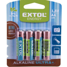 Batterie Extol AA Ultra+ 4Stk