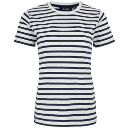 Damen-T-Shirt Regatta Bayletta SS Tee weiß/blau Wht/NvyStrpe