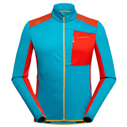 Herrenjacke La Sportiva True North Jkt M 2024 blau/rot Tropic Blue/Cherry Tomato