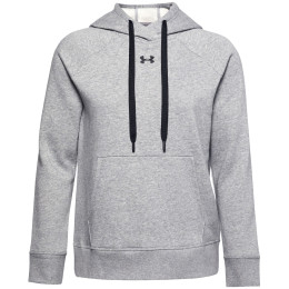 Damen-Sweatshirt Under Armour Rival Fleece HB Hoodie grau Steel Medium Heather / Black / Black