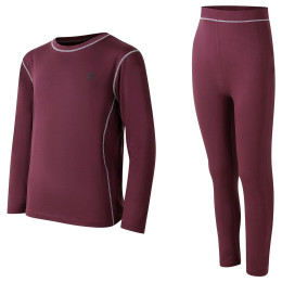 Kinder-Funktionsset Dare 2b Pow II Baselayer Set Huckleberry dunkelrot Huckleberry