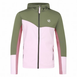 Kinder-Sweatshirt Dare 2b Thriving III Core Stretch rosa/grün CrysRo/OlGrn