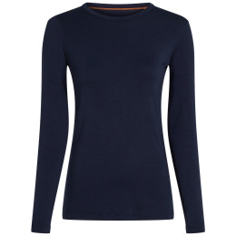 Damen-Funktionsshirt Icebreaker Women Merino Blend Core Midweight LS Crewe dunkelblau Midnight Navy