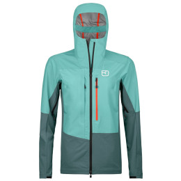Damen-Softshell-Jacke Ortovox Mesola Jacket W hellblau ice waterfall
