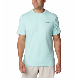 Herren-T-Shirt Columbia Kwick Hike™ Back Graphic SS Tee hellblau Spray Heather, Naturally Boundless