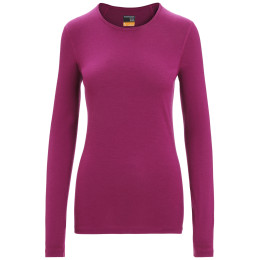 Damen-Funktionsshirt Icebreaker 200 Oasis LS Crewe weinfarbe Go Berry