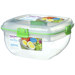 Salatbox Sistema Salad Max To Go 1,63L grün