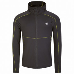 Herren-Sweatshirt Dare 2b Assimilate Core Str grau/gelb Ebony/NeonSp