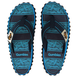 Flip-Flops Gumbies Islander Navy Waves blau