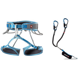 Klettersteigset Ocún Via Ferrata Twist Tech Captur Pro Swivel Set blau/grau Grey/Blue
