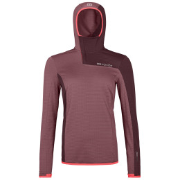 Damen-Sweatshirt Ortovox W's Fleece Light Grid Sn Hoody rosa Mountain Rose
