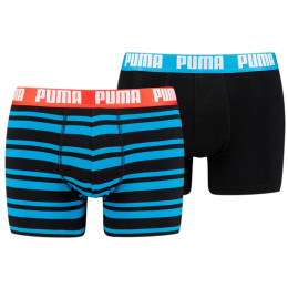 Herren-Boxershorts Puma Heritage Stripe Boxer 2P mix1 bright blue