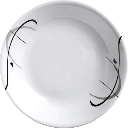 Teller Brunner Deep Plate ø 21cm weiß/schwarz