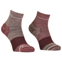 Damensocken Ortovox Alpine Quarter Socks W rosa/weinfarbe Wild Rose
