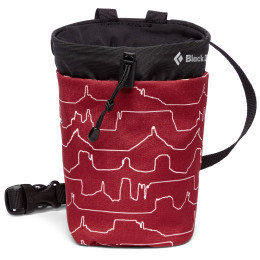 Kreidebeutel Black Diamond Gym Chalk Bag S/M (2023) rot DesertPrint