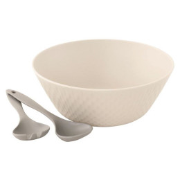 Set Schüssel und Besteck Outwell Tulip Salad Set weiß/grau Sand & Grey