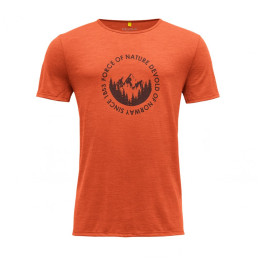 Herren-Funktionsshirt Devold Leira Merino 130 Tee Man orange Brick