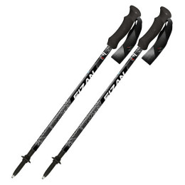 Trekkingstöcke Fizan Compact MS schwarz/weiß black