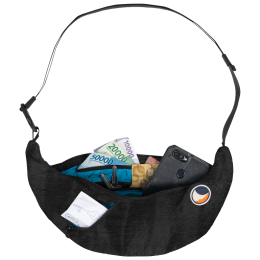 Hüfttasche Ticket to the Moon Upcycled Sling Bag schwarz Black