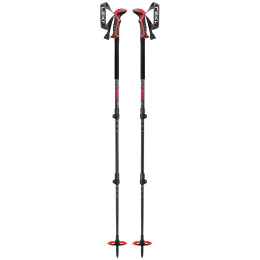 Skialp-Stöcke Leki Haute Route 3 schwarz/rot dark anthracite-dark red-black