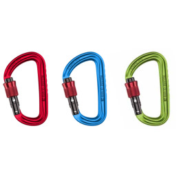 Karabiner Ocún Falcon Screw 3 pack rot