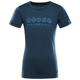 Kinder-T-Shirt Alpine Pro Mereno 2 blau MOROCCAN