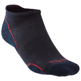 Herrensocken Bridgedale Hike UL T2 MP Low dunkelblau Navy/Red/