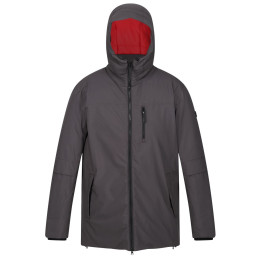 Herrenjacke Regatta Yewbank II grau/rot Ash(DngrRed)