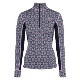 Damen Funktions-Sweatshirt Kari Traa Rose Half Zip Baselayer Top blau ROY