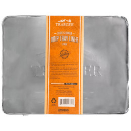 Erweiterung für Grill Traeger DRIP TRAY LINER 5 PACK - RANGER silber