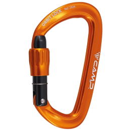 Karabiner Camp Orbit Lock orange/schwarz Orange/Black