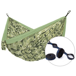 Hängematte Hamaka.eu Camping single + Slap Strap hellgrün Forest
