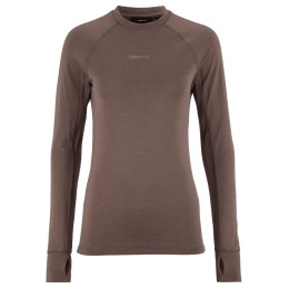Damen-Funktionsshirt Craft Wool Comfort Rn LS W braun Brown