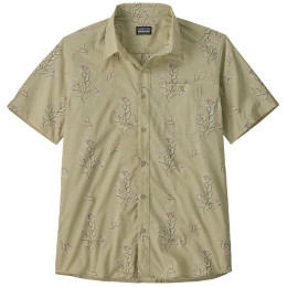 Herrenhemd Patagonia Men's Go-To Shirt grün Ocean Blooms: Weathered Stone