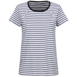 Damen-T-Shirt Regatta Odalis II weiß/blau White/NvyStr