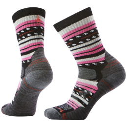 Damensocken Smartwool W Hike Light Cushion Margarita Crew schwarz/rosa BLACK
