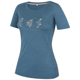 Damen-T-Shirt MOOA Merino Lyolite Bloom 150 Short